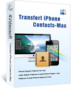 Transfert iPhone Contacts-Mac