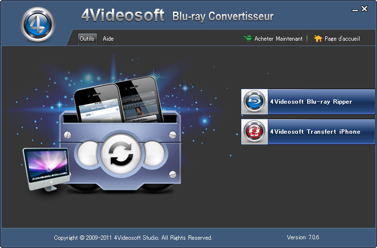 4Videosoft Blu ray Convertisseur screen shot