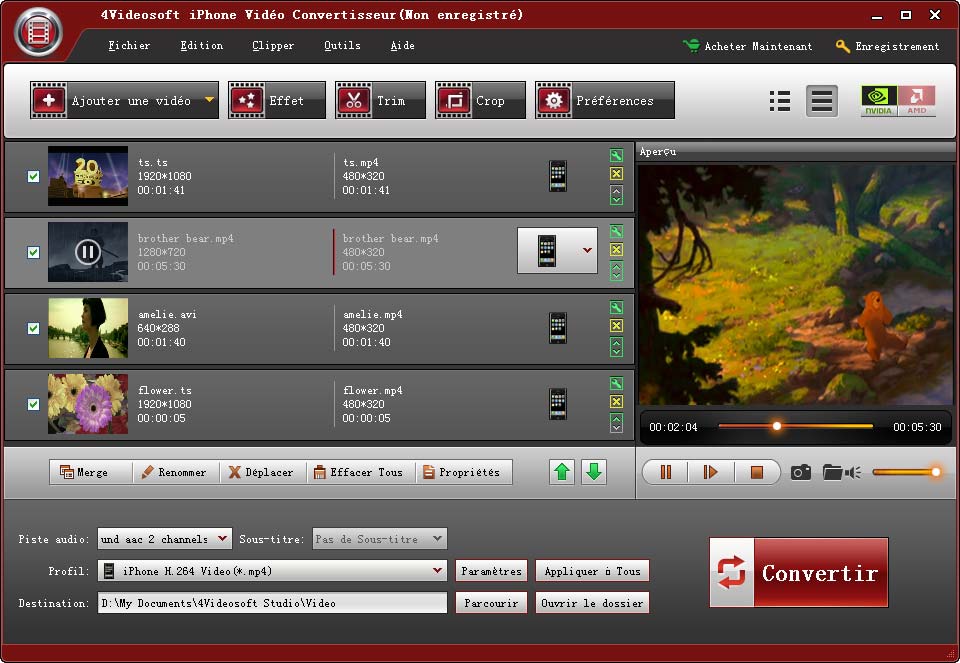 4Videosoft Convertisseur Vid?o iPhone