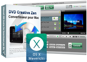DVD Creative Zen Convertisseur pour Mac