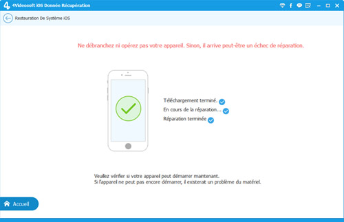 Sélectionner l'appareil iOS